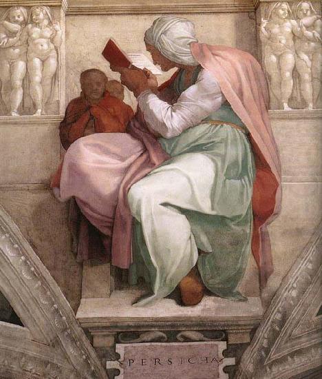he Persian Sibyl, Michelangelo Buonarroti